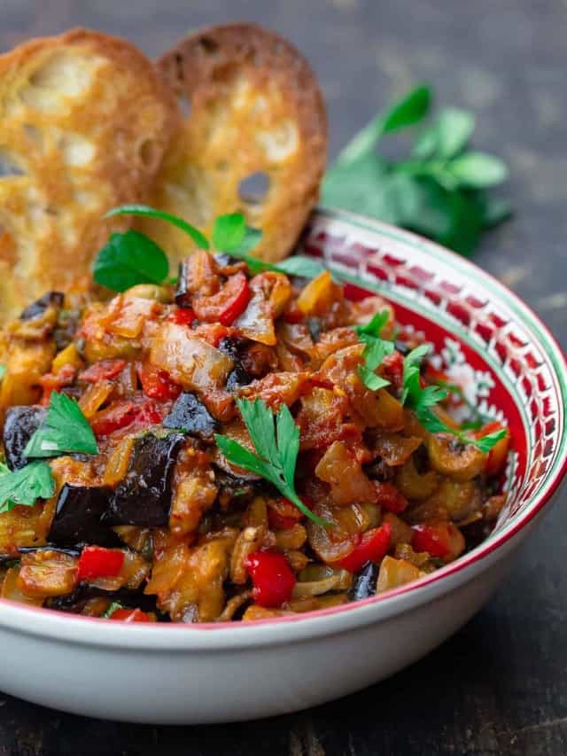 Easy Eggplant Caponata Recipe - The Mediterranean Dish