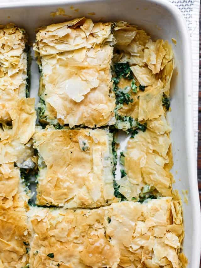 Spanakopita Recipe (Greek Spinach Pie) - The Mediterranean Dish