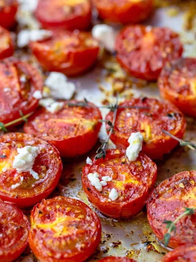 Quick Roasted Tomatoes With Garlic And Thyme The Mediterranean Dish