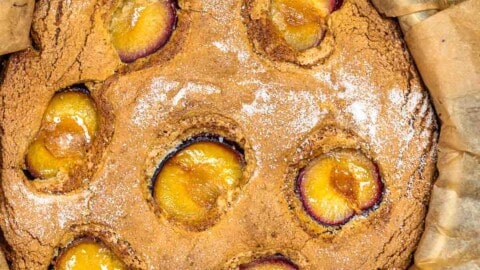 Fresh Plum Cake with Nuts