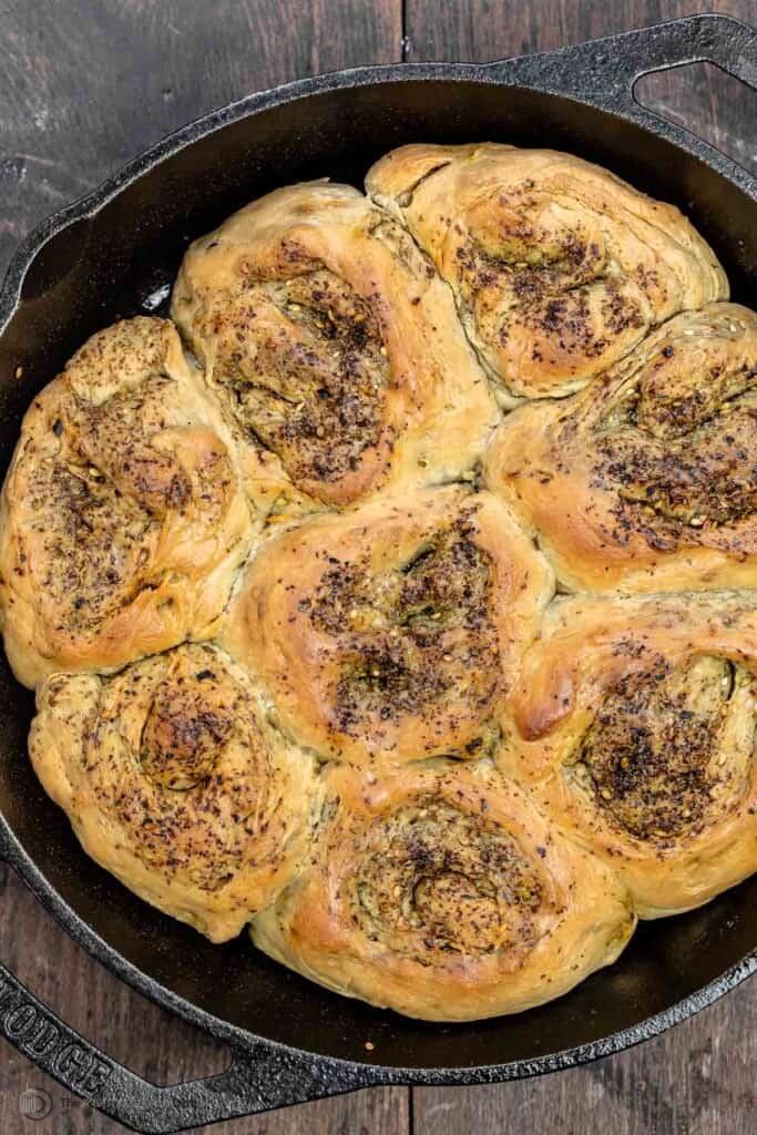 Fluffy Za’atar Bread Rolls | The Mediterranean Dish