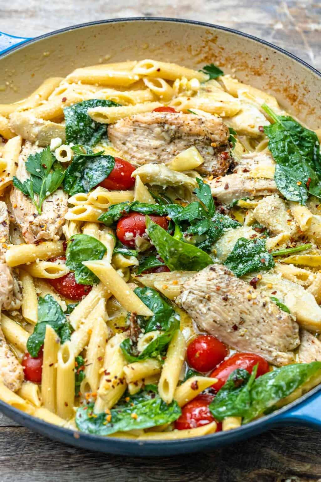 Creamy Chicken Pasta Recipe The Mediterranean Dish