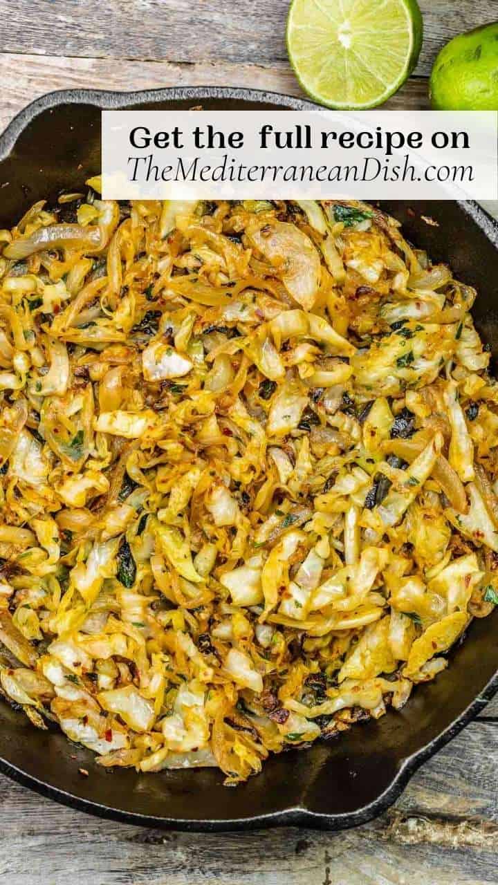 Lemon Garlic Sauteed Cabbage