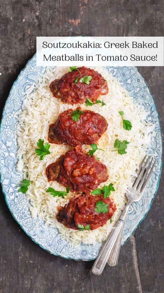 Soutzoukakia: Greek Baked Meatballs In Tomato Sauce - The Mediterranean ...