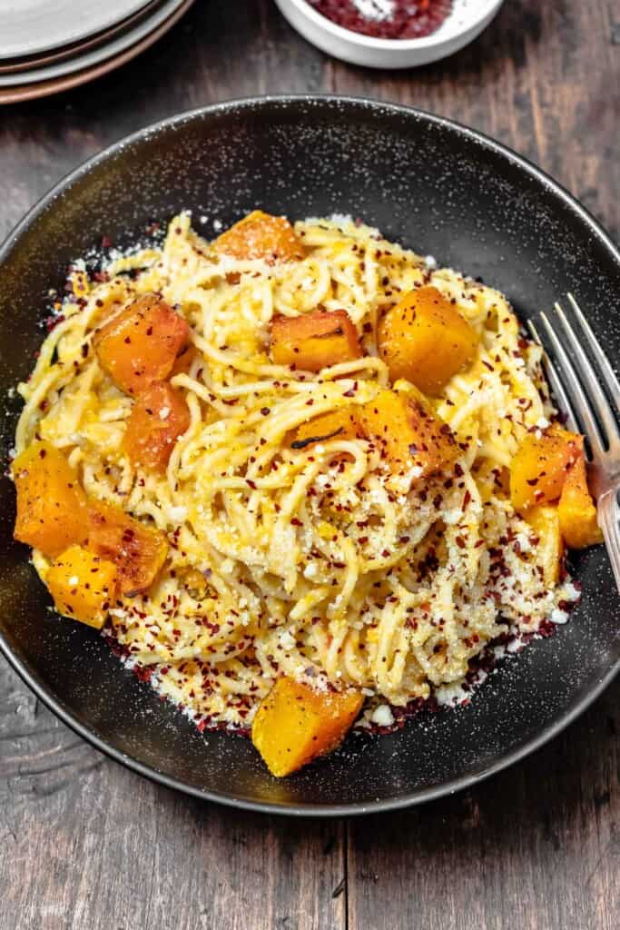 Roasted Butternut Squash Pasta | The Mediterranean Dish