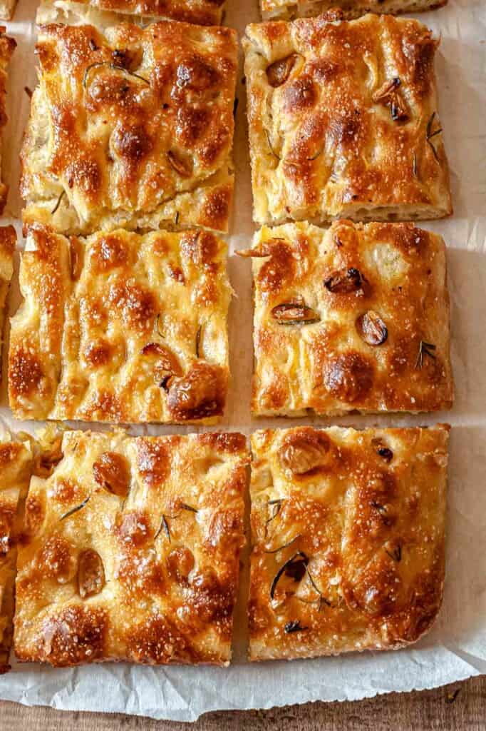 Roasted Garlic And Rosemary Focaccia The Mediterranean Dish