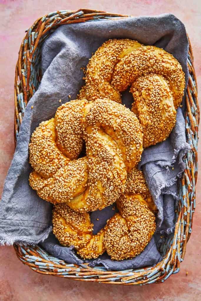 Simit (Turkish Sesame Bread) | The Mediterranean Dish