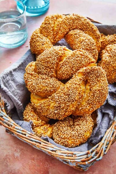 Simit (Turkish Sesame Bread) | The Mediterranean Dish