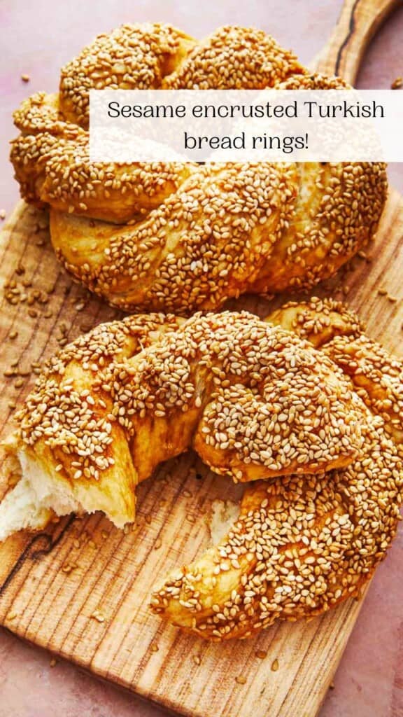 Simit (Turkish Sesame Bread) - The Mediterranean Dish