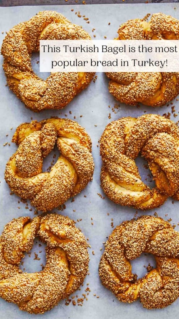 Simit (Turkish Sesame Bread) - The Mediterranean Dish