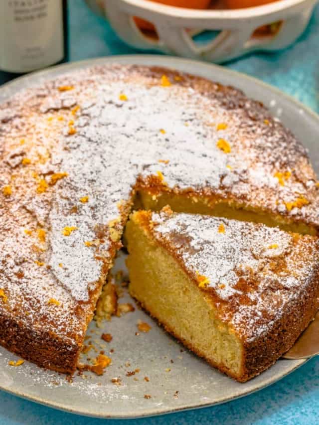 Orange Cardamom Olive Oil Cake - The Mediterranean Dish