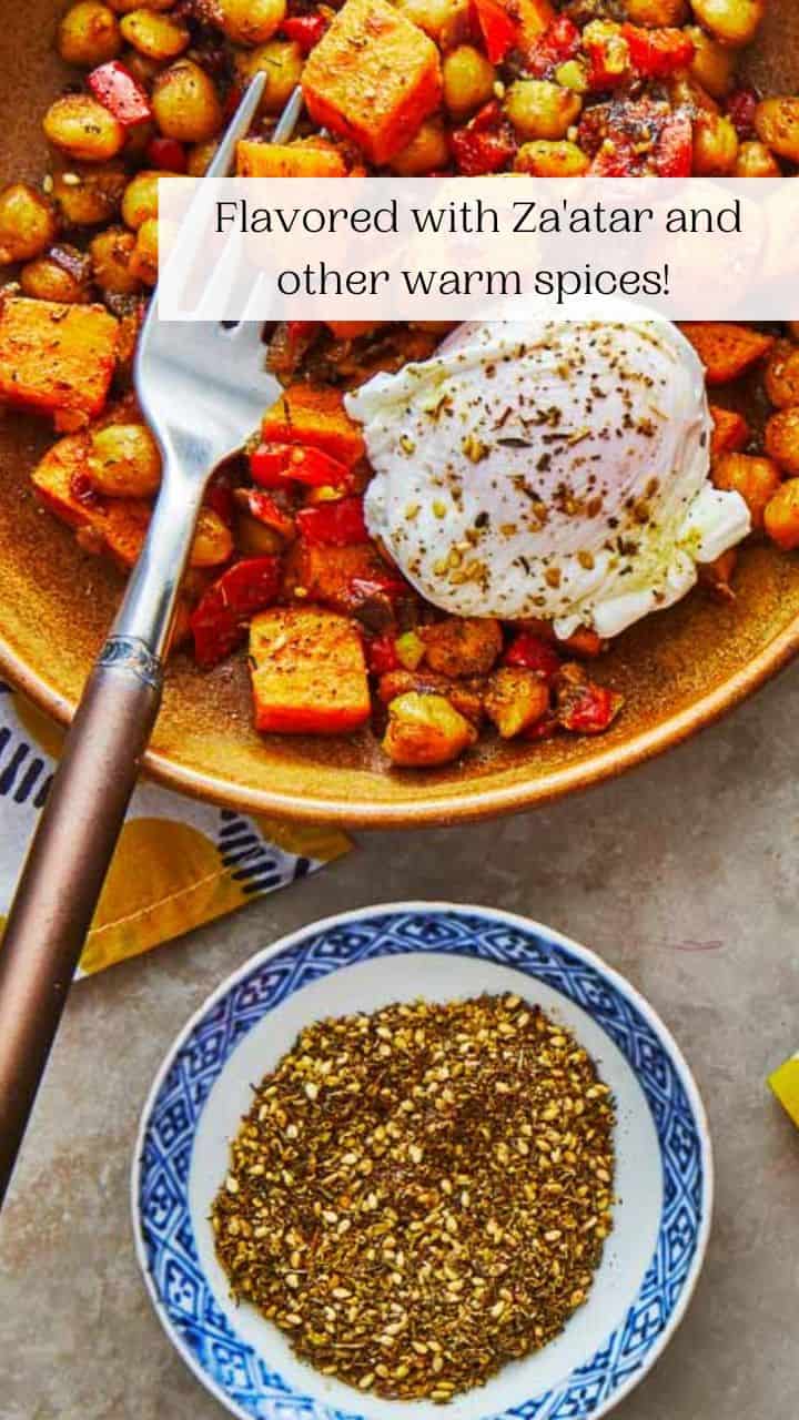 Sweet Potato Hash Recipe With Za’atar And Chickpeas - The Mediterranean ...