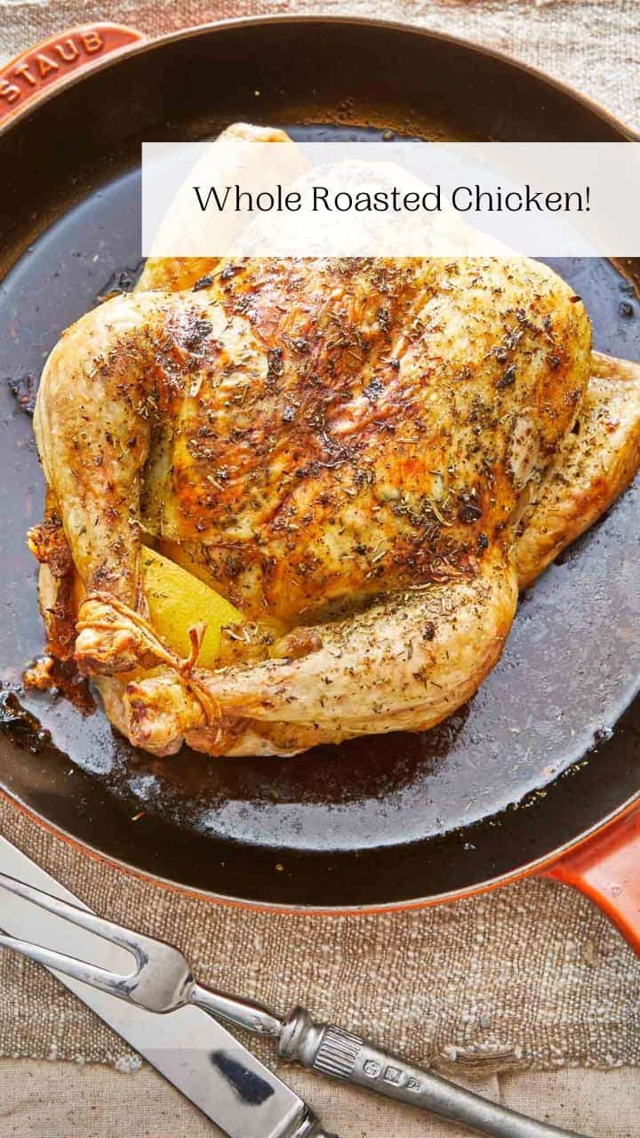 Easy Oven Roasted Whole Chicken - The Mediterranean Dish