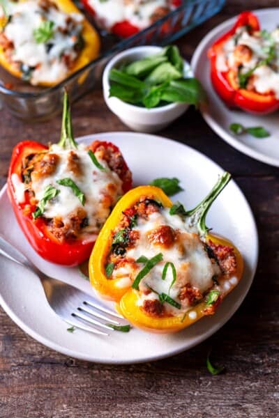 Italian Stuffed Peppers | The Mediterranean Dish