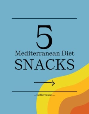 mediterranean diet snacks web story poster image.