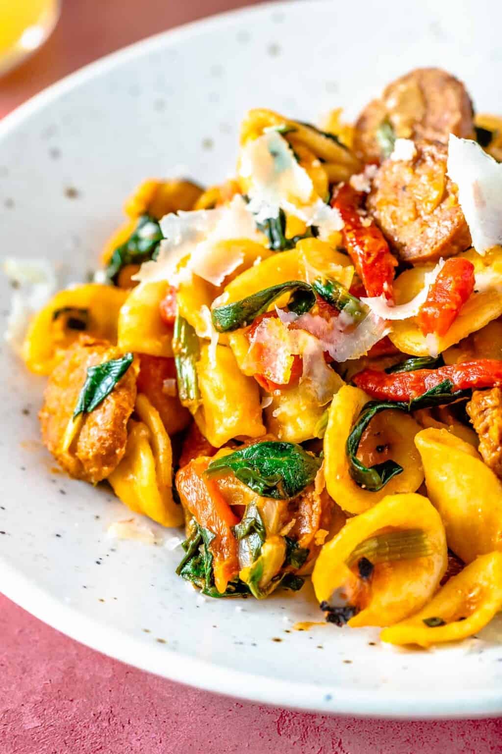 Chorizo Pasta Recipe | The Mediterranean Dish