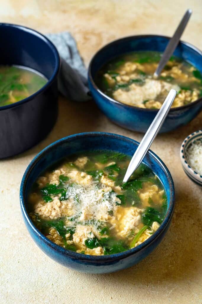 Stracciatella Soup (Italian Egg Soup) | The Mediterranean Dish