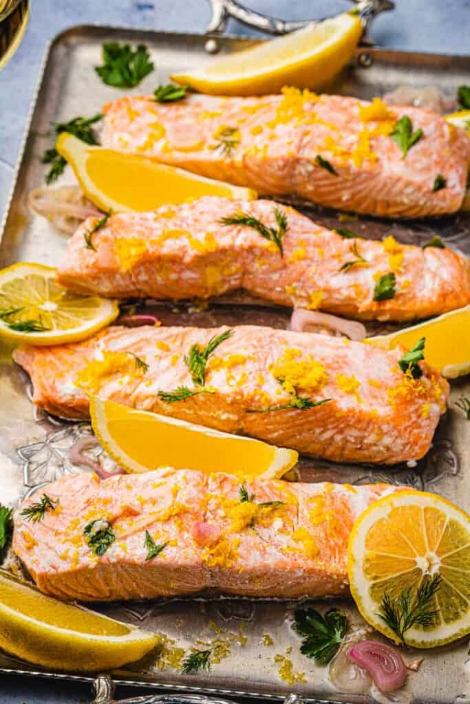 Poached Salmon Easy Salmon Recipe The Mediterranean Dish 5611