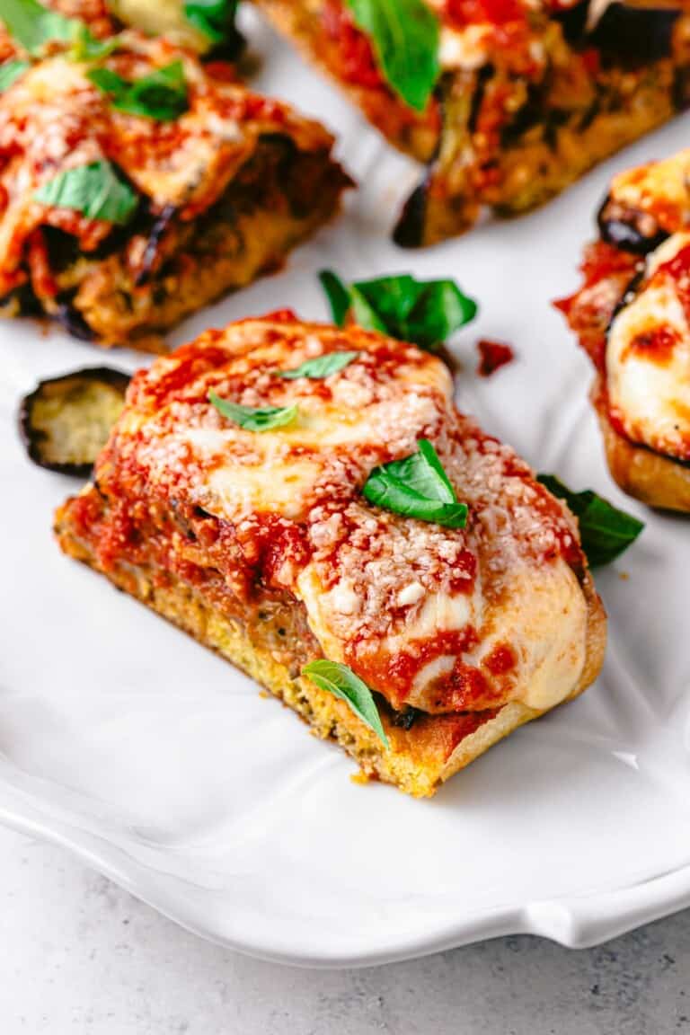 Easy Eggplant Parmesan Sandwich | The Mediterranean Dish