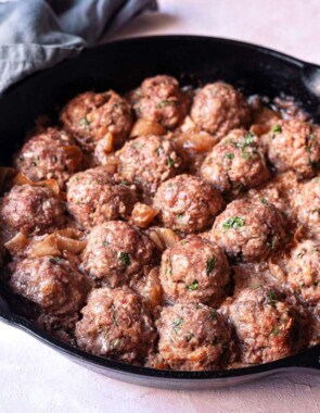 lamb meatballs web story poster image.