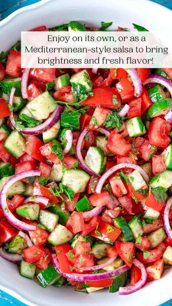 Cucumber Tomato Salad - The Mediterranean Dish