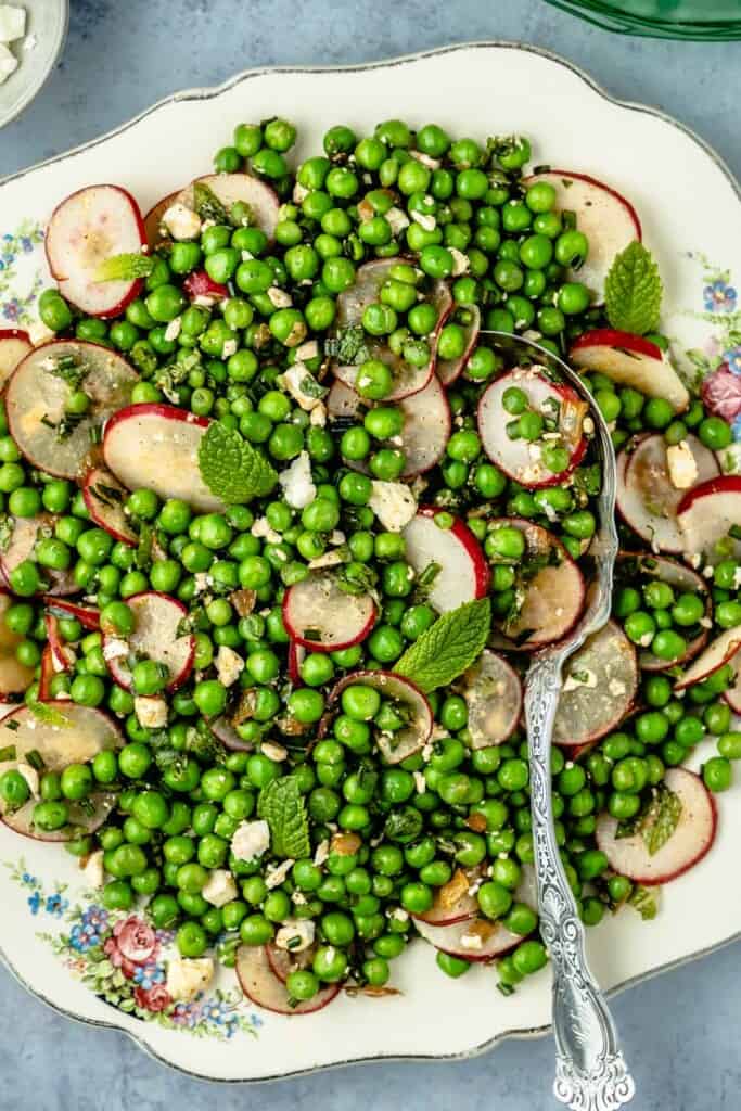 Pea Salad With Feta And Mint The Mediterranean Dish 