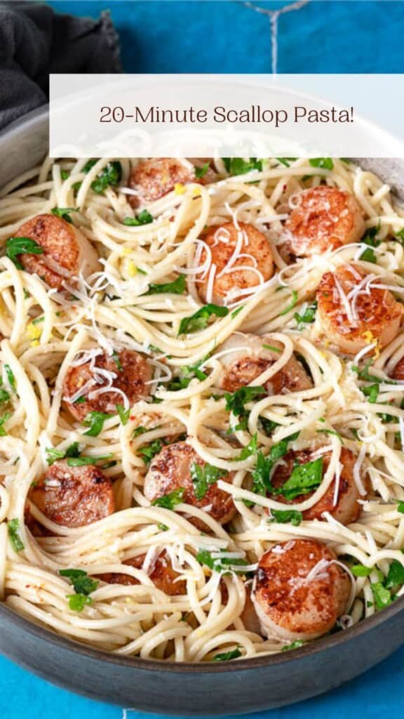 Scallop Pasta - The Mediterranean Dish