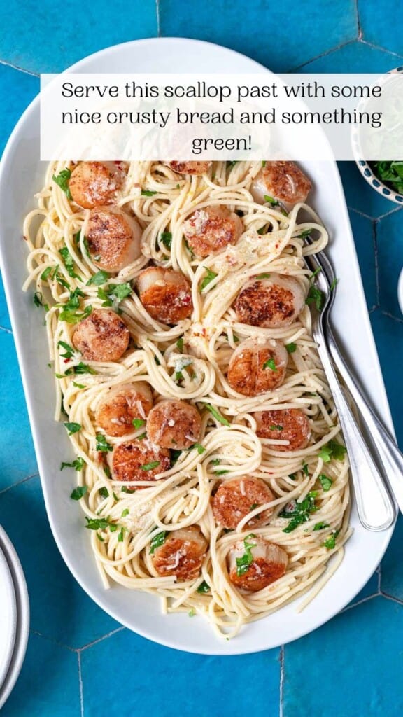 Scallop Pasta - The Mediterranean Dish