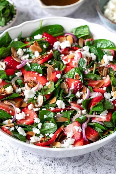 Strawberry Spinach Salad | The Mediterranean Dish