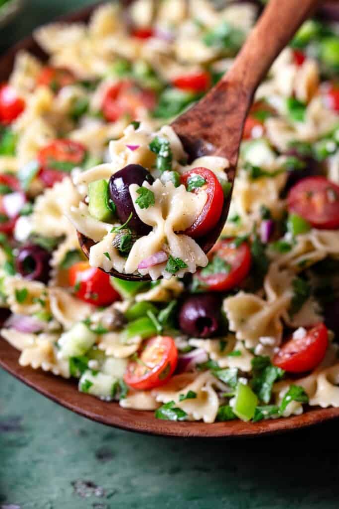 Greek Pasta Salad | The Mediterranean Dish