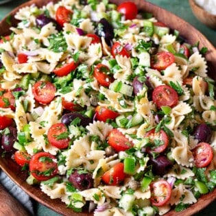 Greek Pasta Salad | The Mediterranean Dish