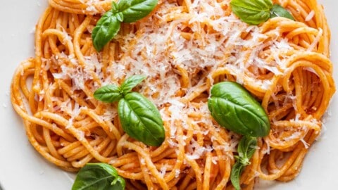 Pasta Pomodoro Spaghetti with Pasta Sauce