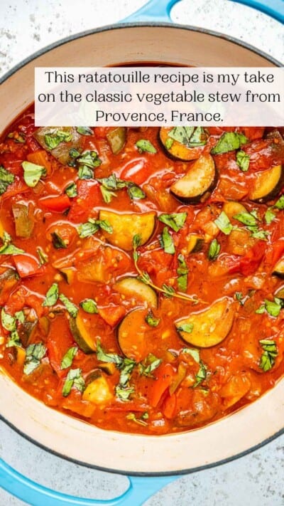 Easy Ratatouille (One Pot Vegetable Stew) - The Mediterranean Dish