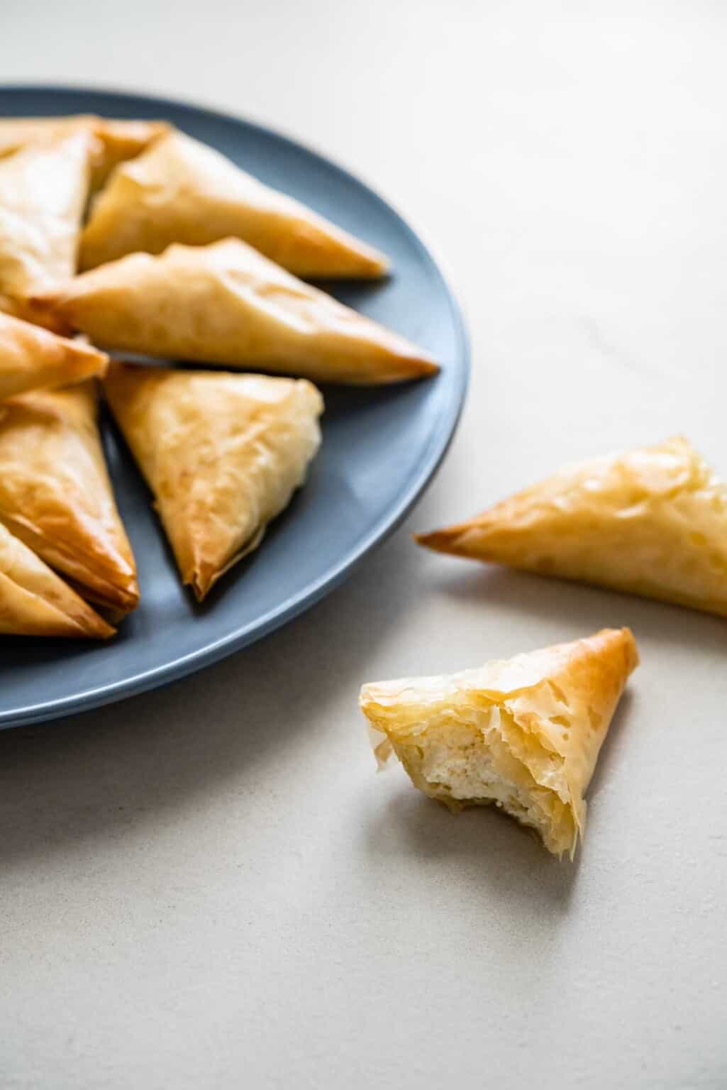 Tiropitakia (Mini Greek Cheese Pies) | The Mediterranean Dish