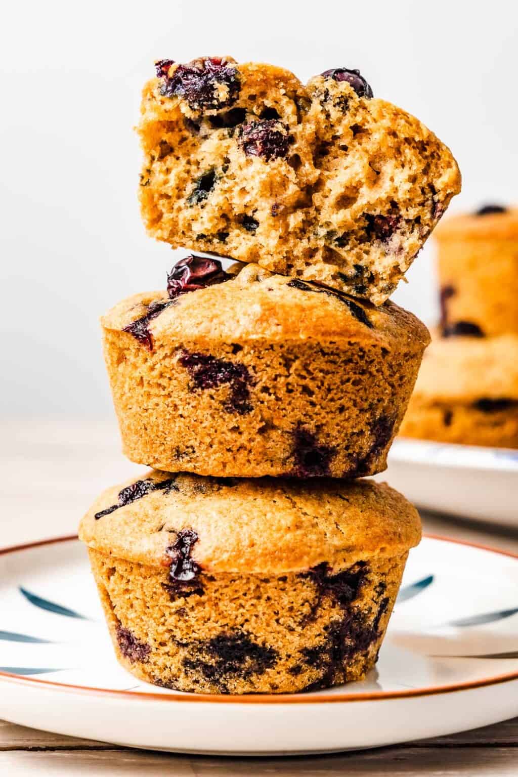 Healthy Blueberry Muffins | The Mediterranean Dish