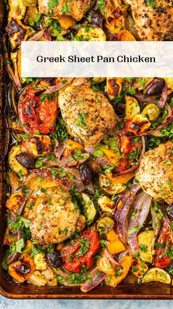 Greek Sheet Pan Chicken - The Mediterranean Dish