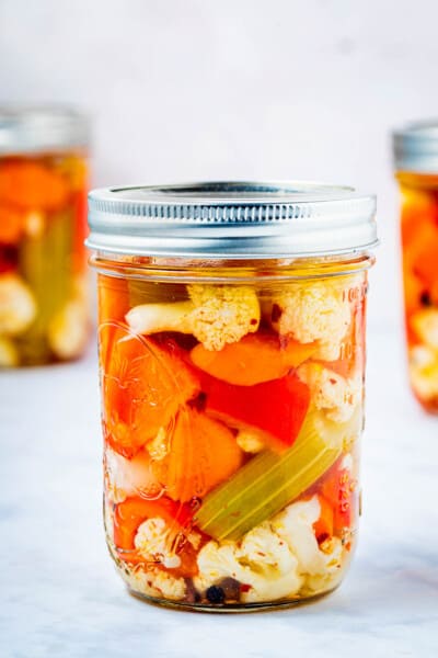 Giardiniera Recipe (Pickled Vegetables) | The Mediterranean Dish