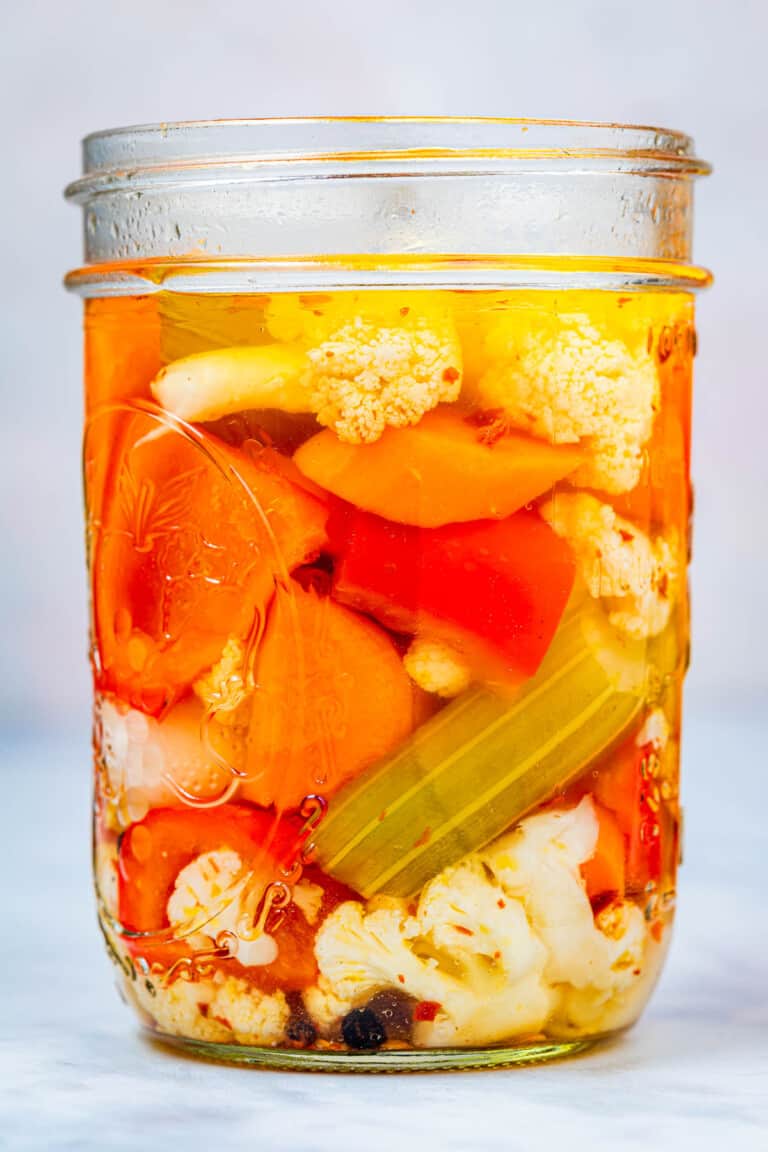 Giardiniera Recipe (Pickled Vegetables) | The Mediterranean Dish