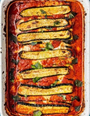 zucchini parmesan web story poster image.