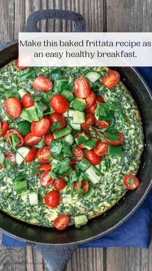 Feta And Spinach Frittata The Mediterranean Dish 4555