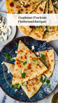 Turkish Gözleme (Spinach And Feta Stuffed Flatbread) - The ...