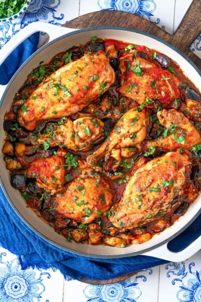 Braised Chicken And Eggplant 