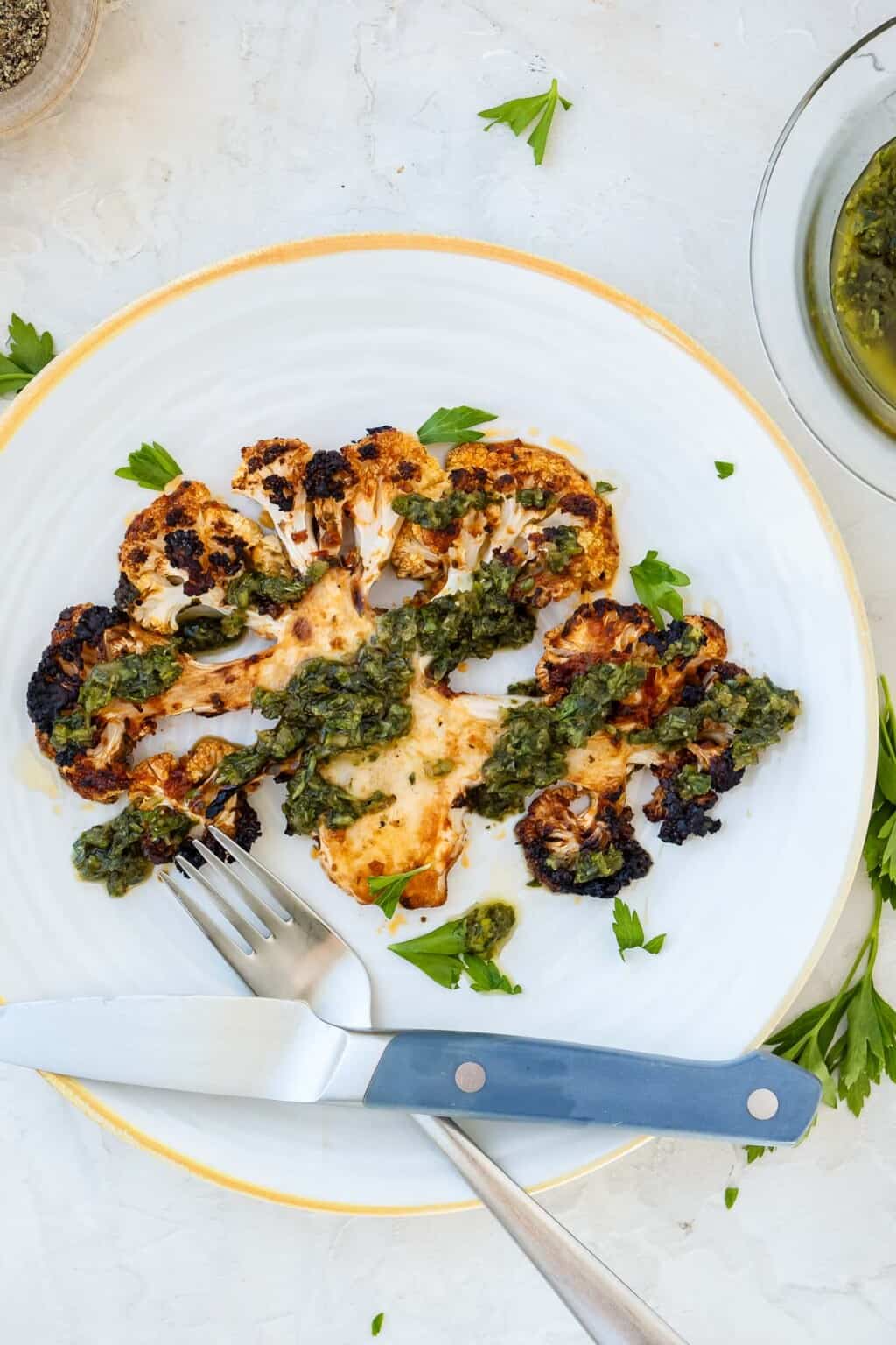 Cauliflower Steaks | The Mediterranean Dish