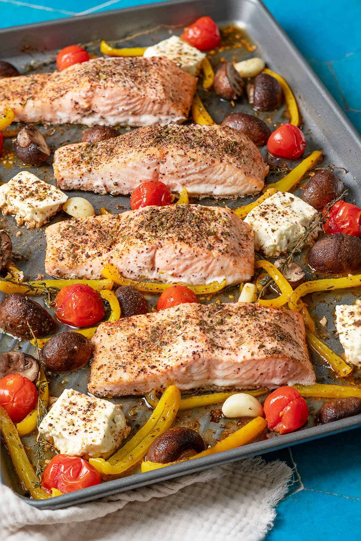 Roasted Salmon Sheet Pan Dinner - Healthy Seasonal Recipes