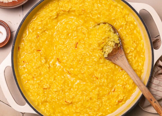 Risotto Milanese (Saffron Risotto) | The Mediterranean Dish