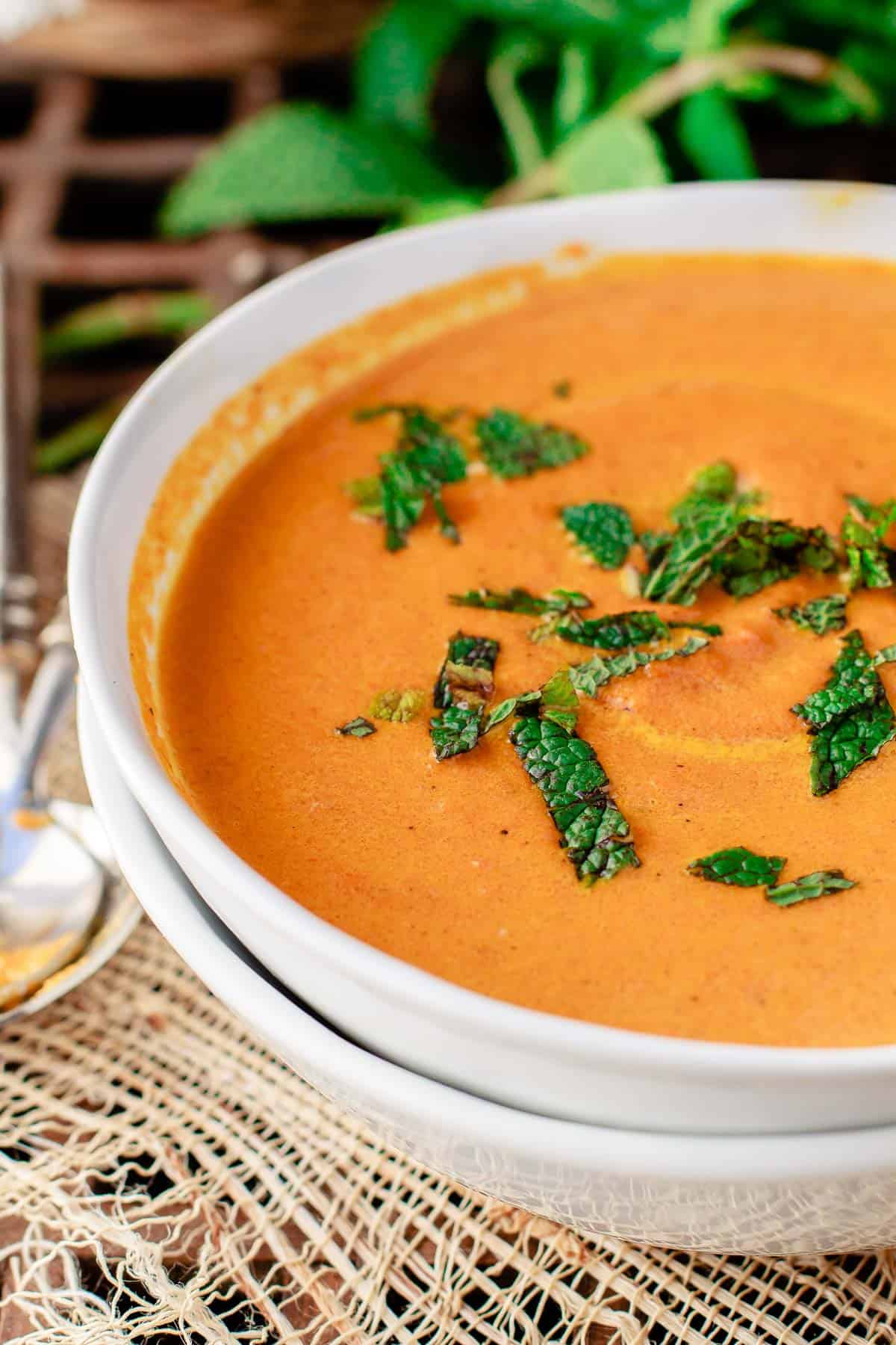 Roasted Carrot Ginger Soup - Culinary Ginger