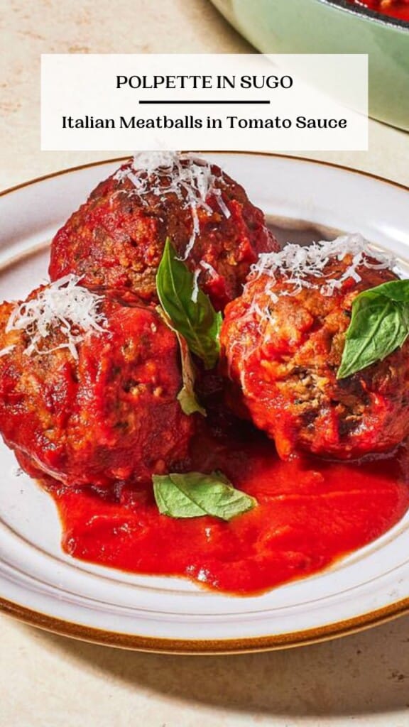 Polpette In Sugo Italian Meatballs In Tomato Sauce The