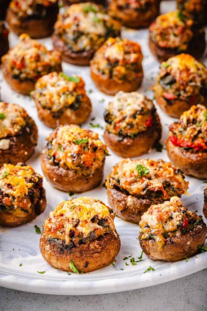 Stuffed Mushrooms | The Mediterranean Dish