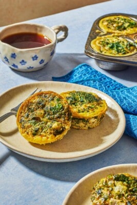 Spanakopita Egg Muffins | The Mediterranean Dish