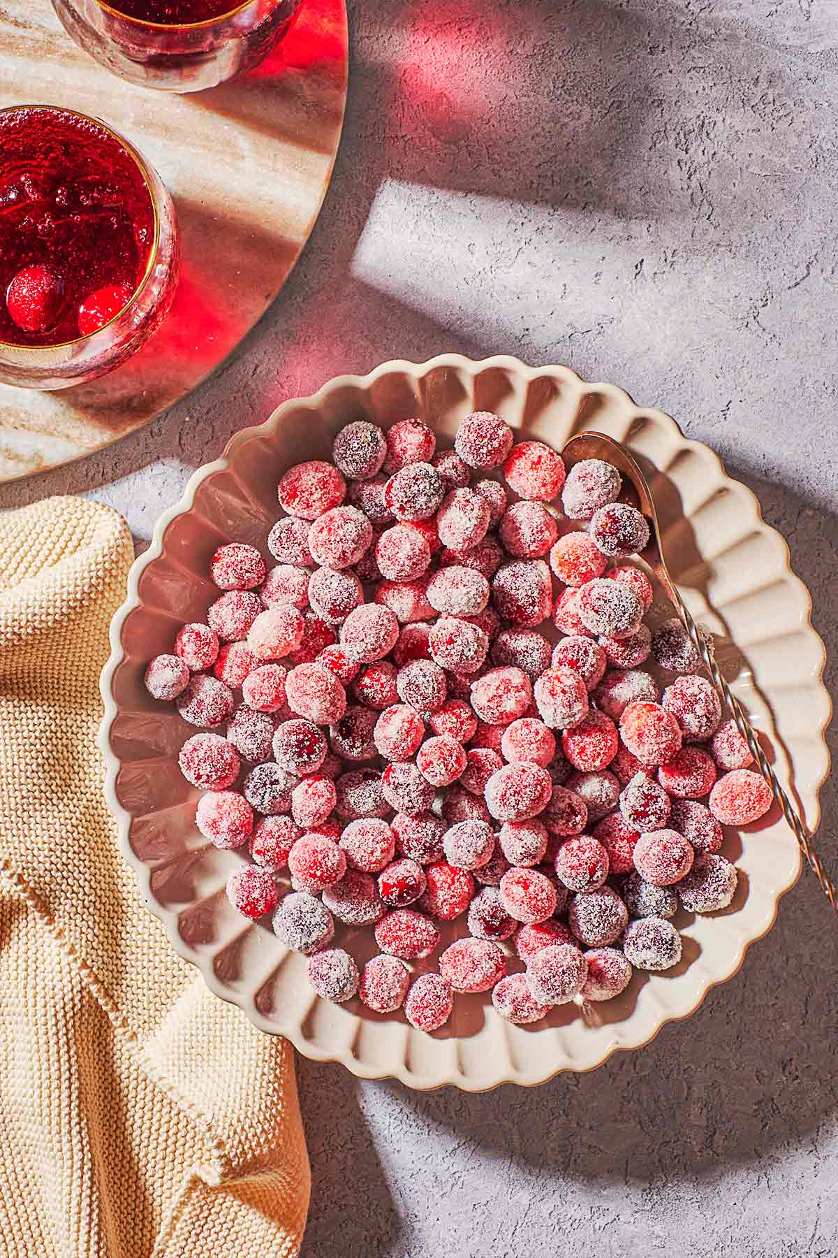 The Easiest Sugared Cranberries - The Food Charlatan